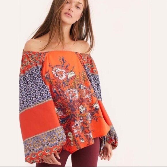 Free People Positano Boho Blouse XS NWT - Picture 1 of 7